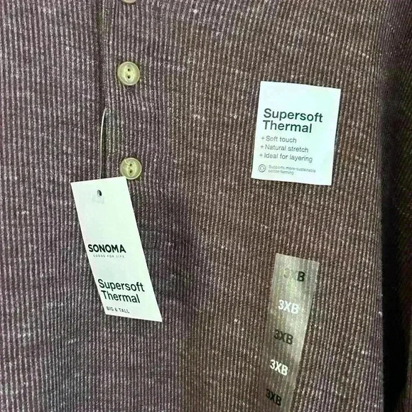 NWT Sonoma Super soft Thermal Size 3XB - Picture 2 of 5